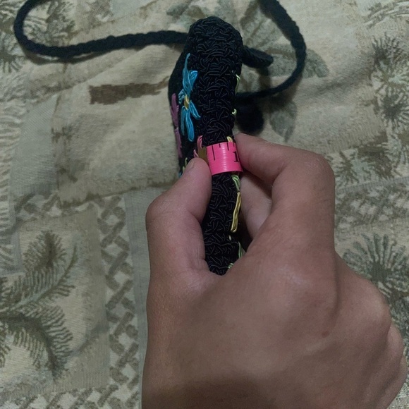 Vintage Crossbody crotchet bag woven bag floral bag y2k bag travel bag - Picture 6 of 12